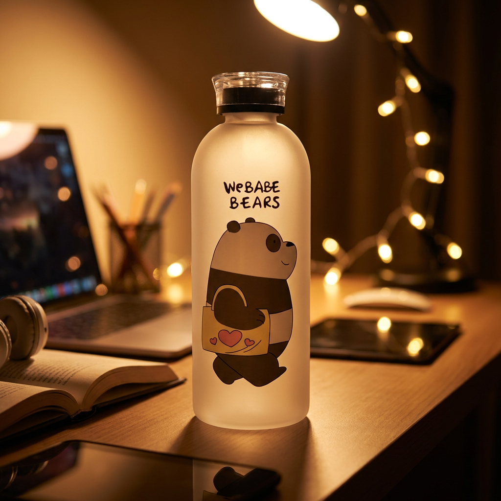 We Bare Bears Panda Water Bottle (1000ml)