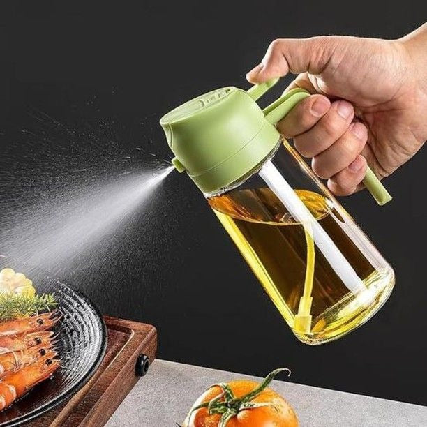 2-in-1 Oil Spray & Dispenser Bottle (470ml)
