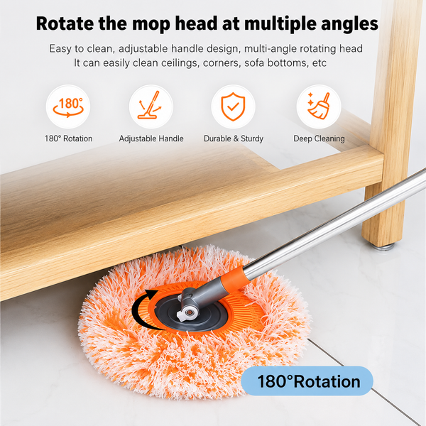 Long-Handle Microfiber Cleaning Mop