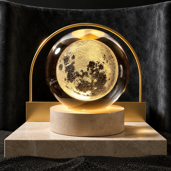 3D Crystal Ball Moon Lamp